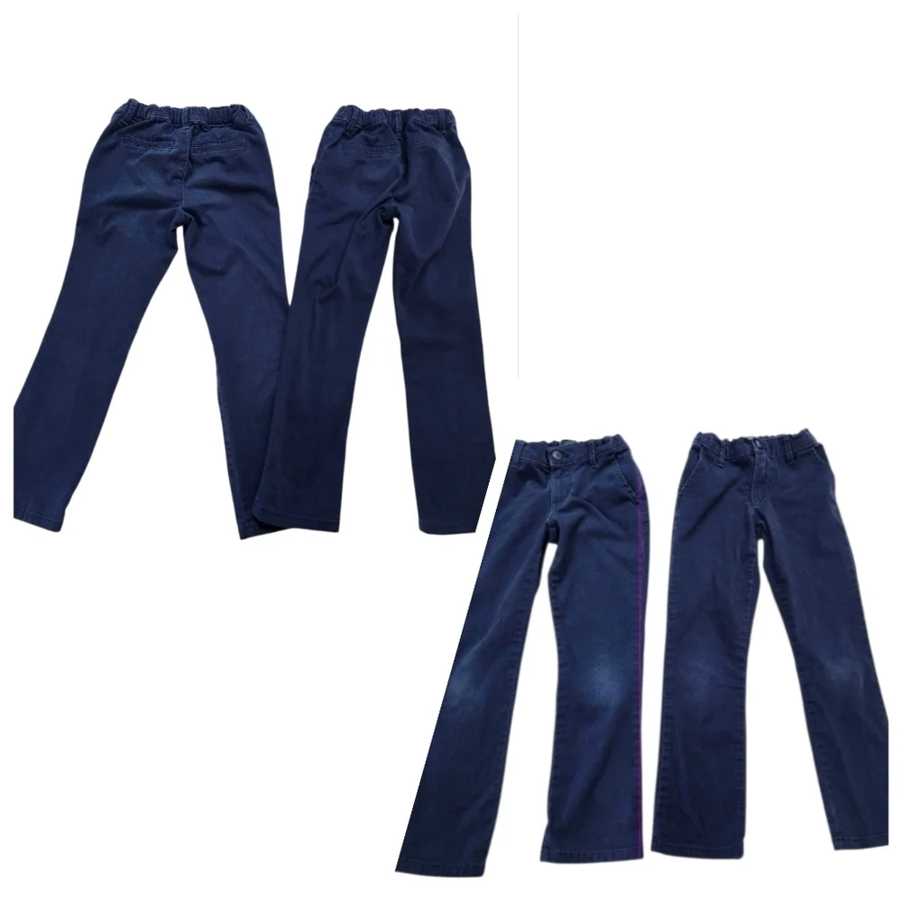 7pc Children's Place Navy Uniform Set - Skirts, Pants, Leggings